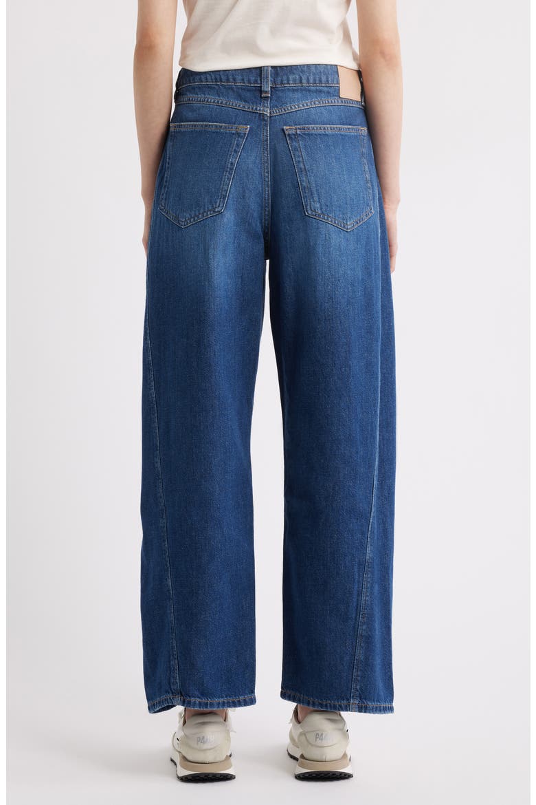 Split Hem Balloon Leg Jeans, Alternate, color, BLUE