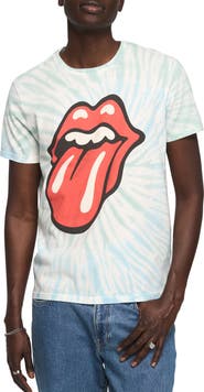 Lucky Brand Rolling Stones Graphic Tie Dye Cotton T-Shirt
