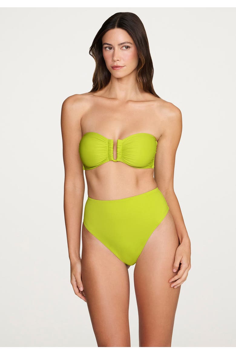 The Bandeau Swim, Alternate, color, LIME