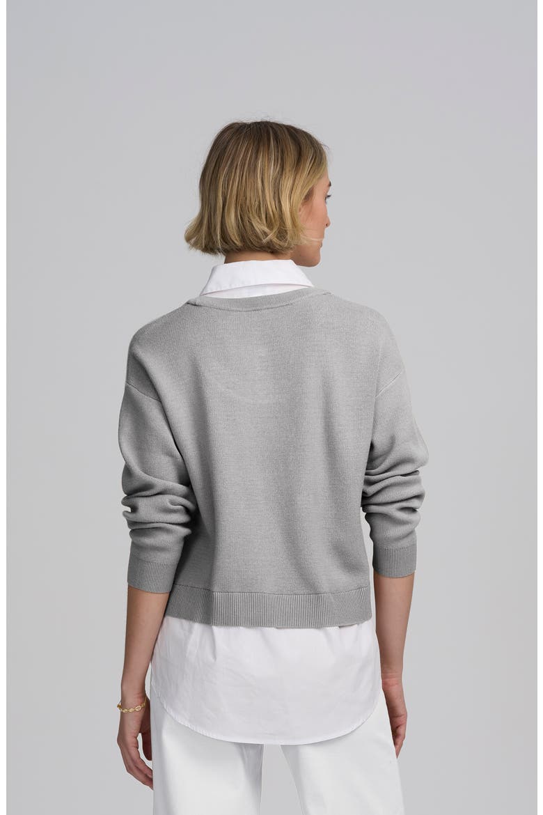 Le Marais Twofer Sweater, Alternate, color, GREY/WHITE