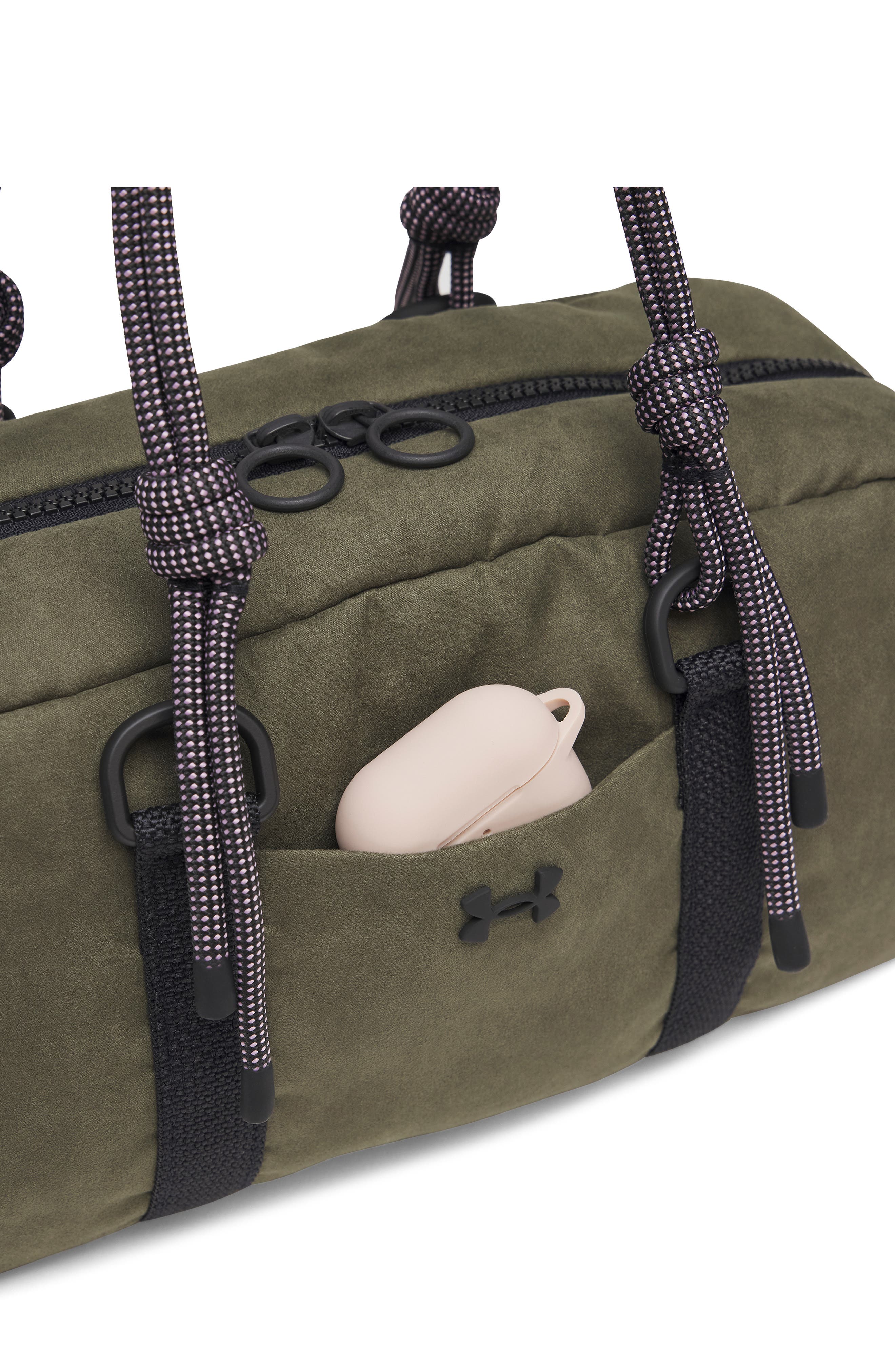 Studio Mini Duffel Bag, Alternate, color, MARINE GREEN/ BLACK