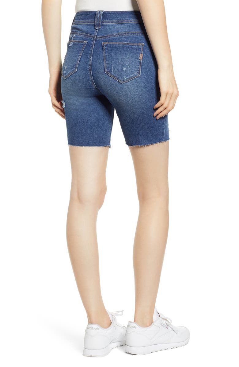 1822 Denim Distressed Bermuda Shorts, Alternate, color, 