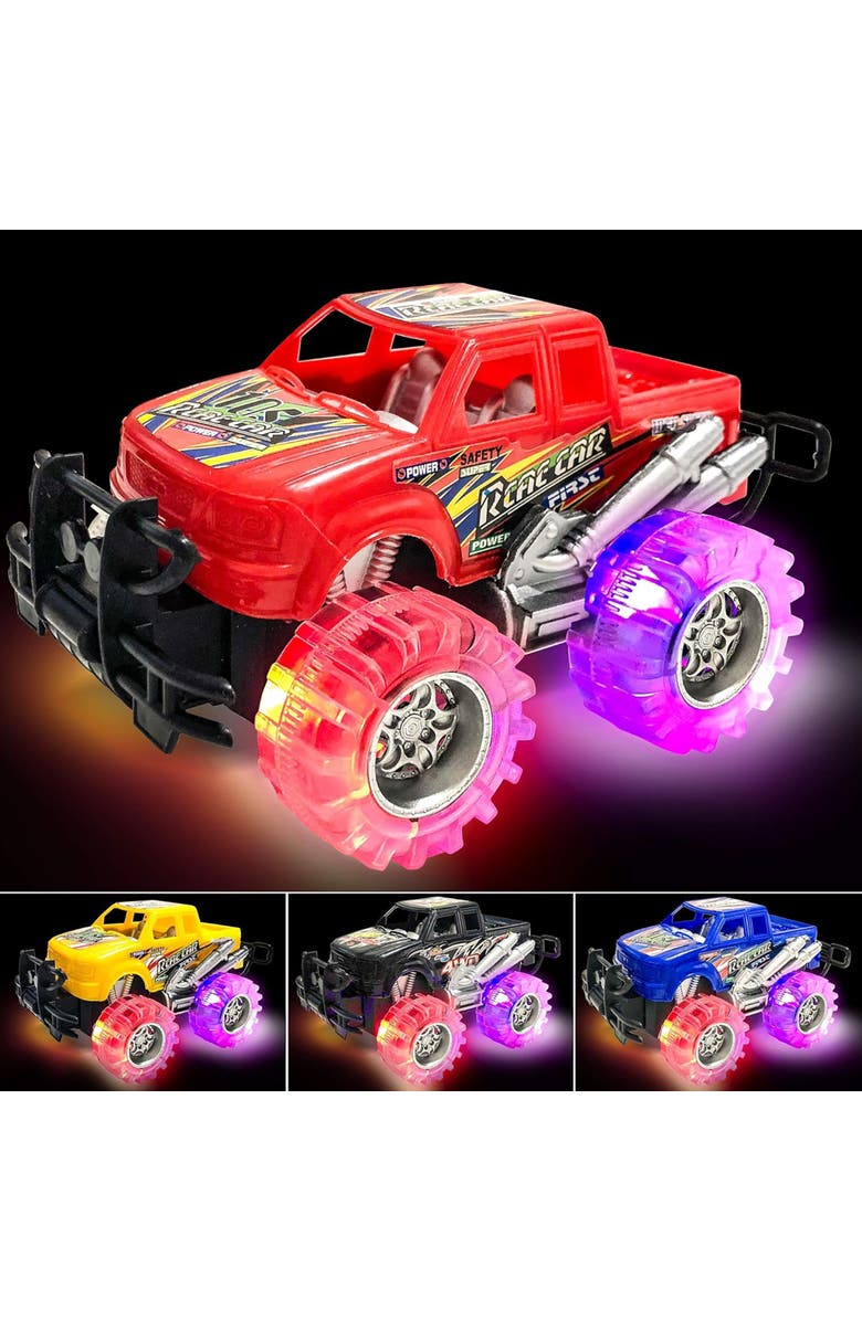 ArtCreativity Light Up Monster Trucks 4 Pack, Alternate, color, Multicolored