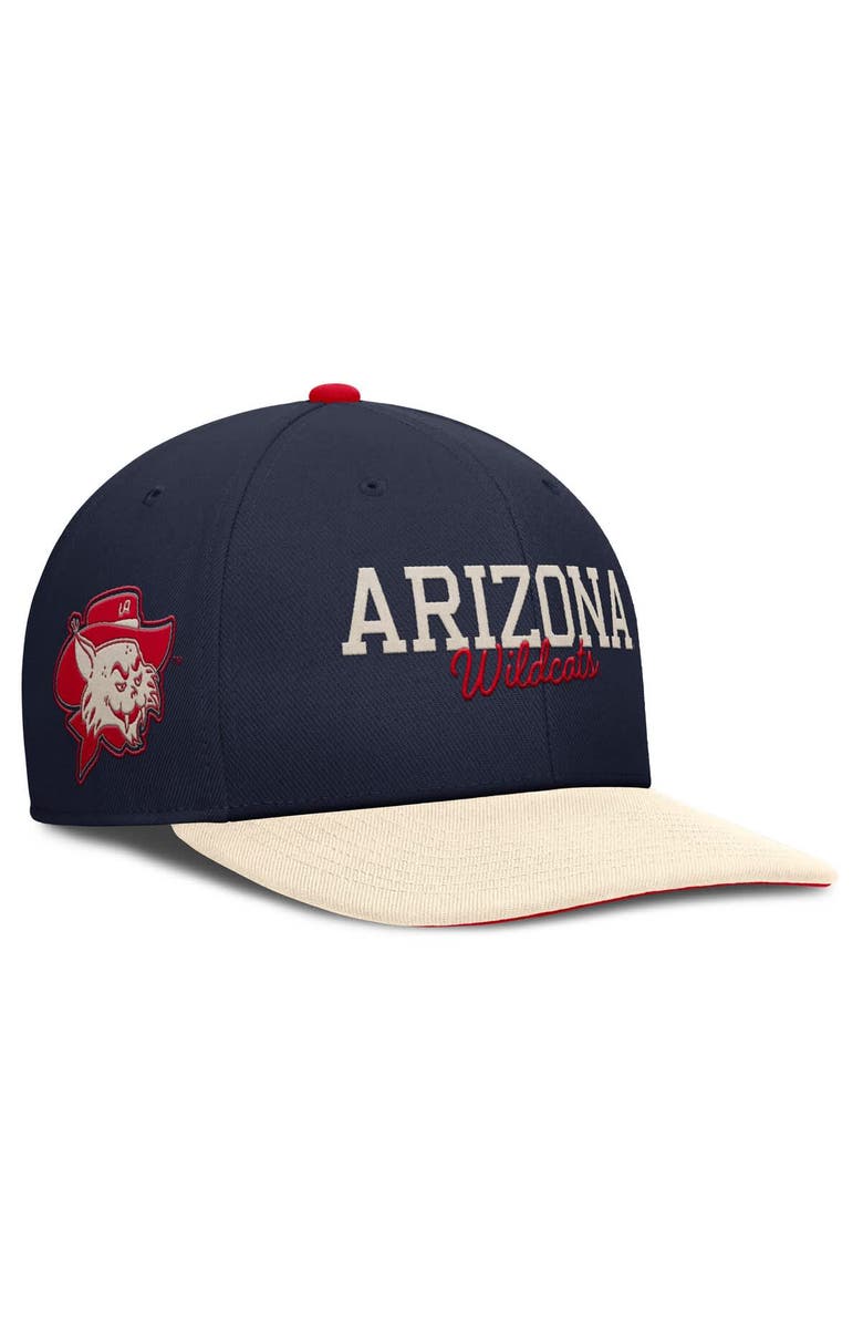 Nike Men's Nike Navy/Cream Arizona Wildcats Pro Legacy Script Snapback Hat, Main, color, Navy