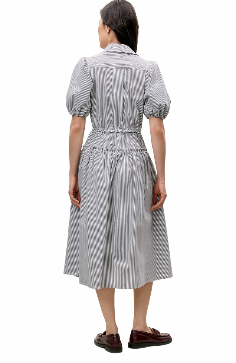 Rebecca Taylor Poplin Shirt Dress, Alternate, color, Blue Stripe