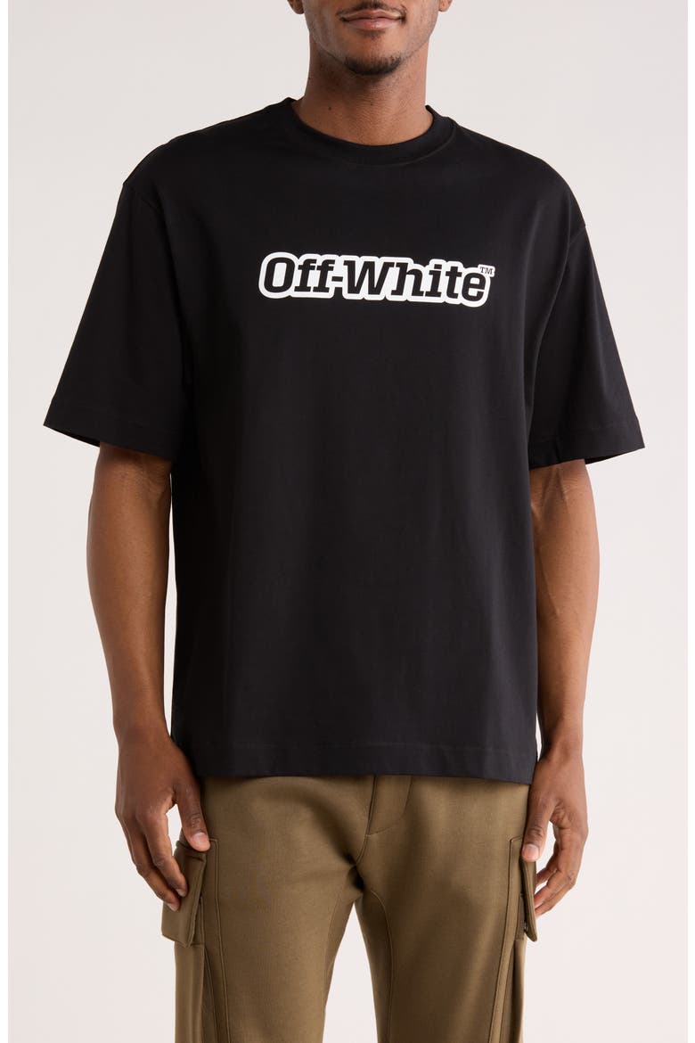 Logo Graphic T-Shirt, Main, color, BLACK-WHITE