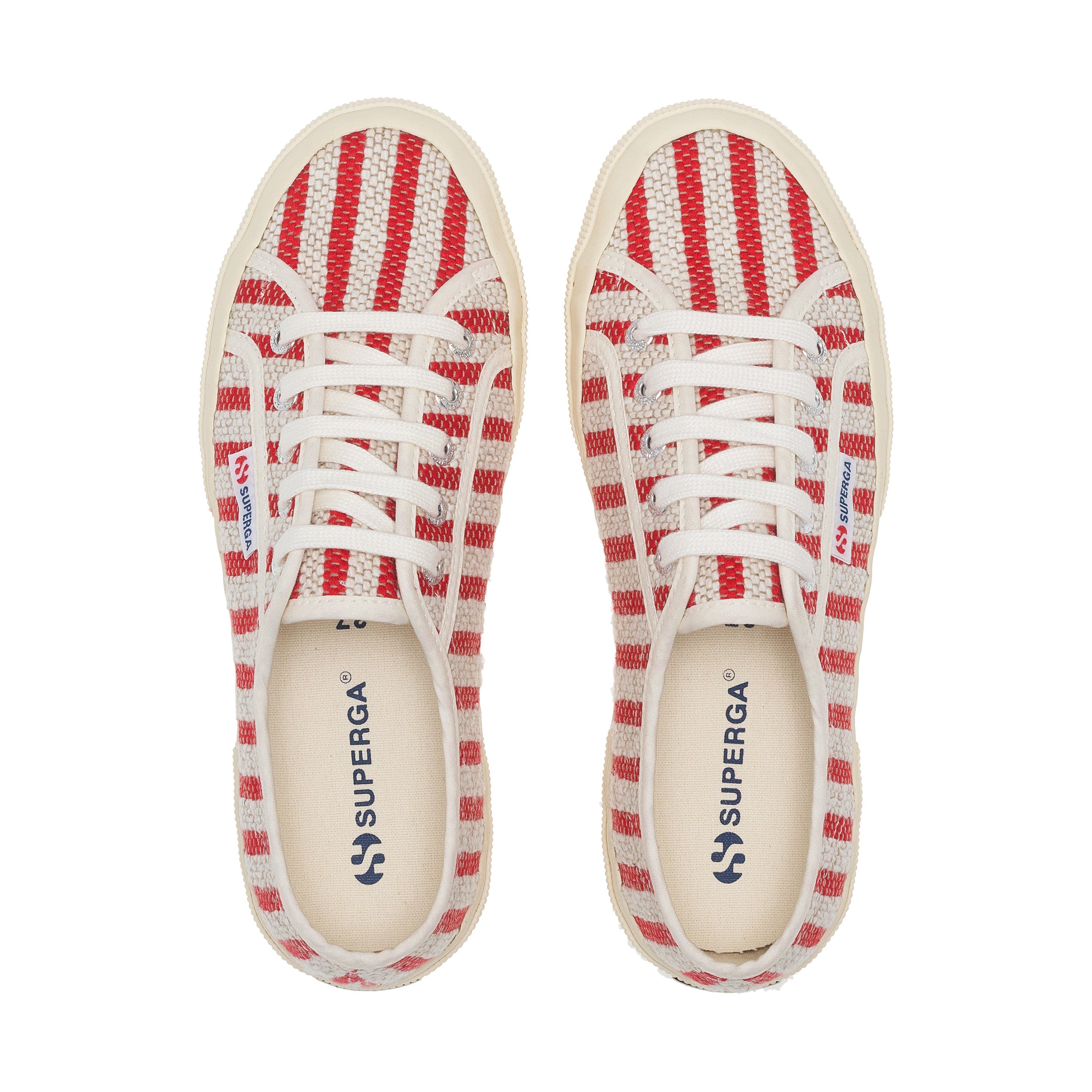 2750 Cotton Stripes Sneakers, Alternate, color, Red-Off White