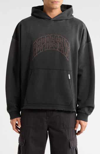 Beaded Logo Cotton Hoodie
