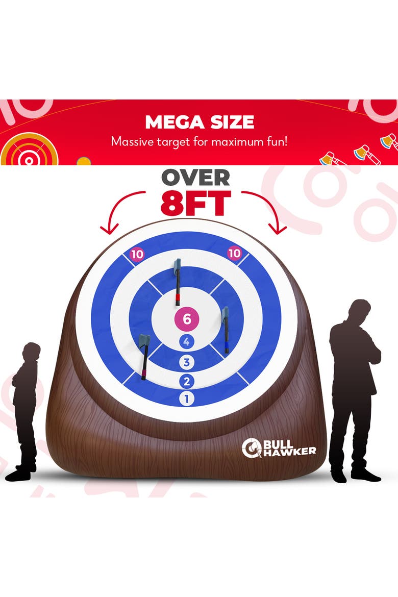 XL Bull Hawker - Giant Axe Darts Game, Alternate, color, Brown