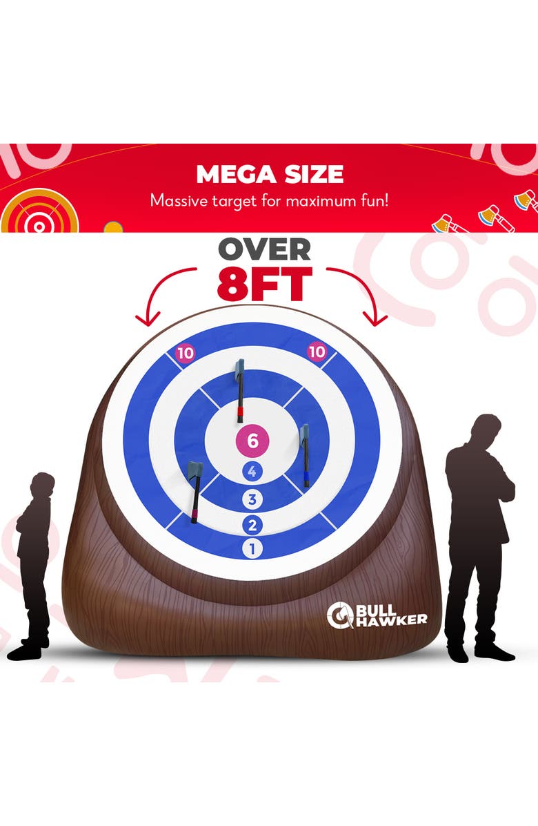 Swooc Games XL Bull Hawker - Giant Axe Darts Game, Alternate, color, Brown