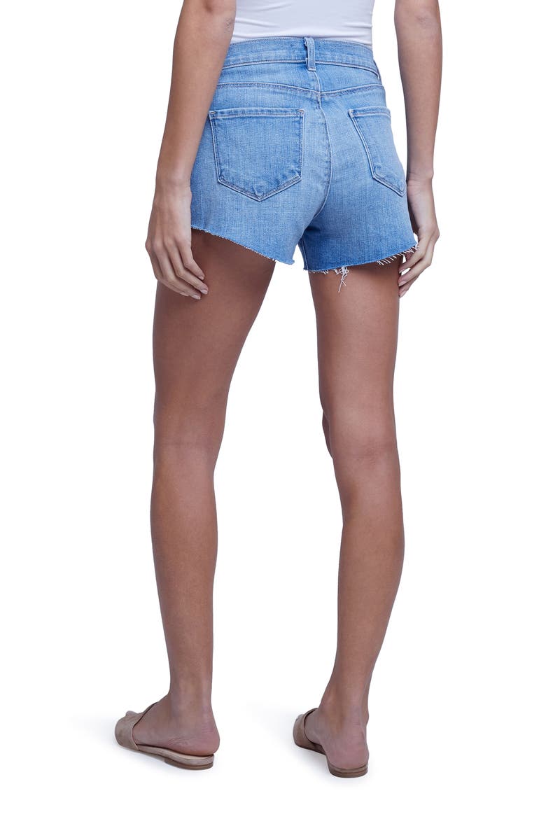 Audrey Cutoff Denim Shorts, Alternate, color, HIGHLAND