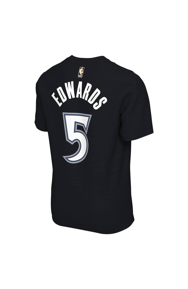 Nike Unisex Nike Anthony Edwards Black Minnesota Timberwolves Name & Number T-Shirt - Classic Edition, Alternate, color, Black
