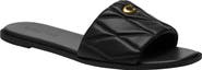 COACH Quilted Flat Slide Sandal