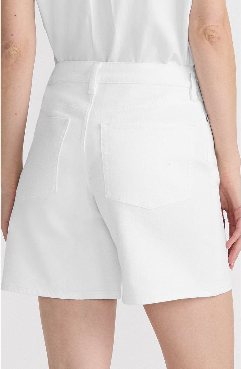 Lands' End Recover Mid Rise 7" Jean Shorts, Alternate, color, White