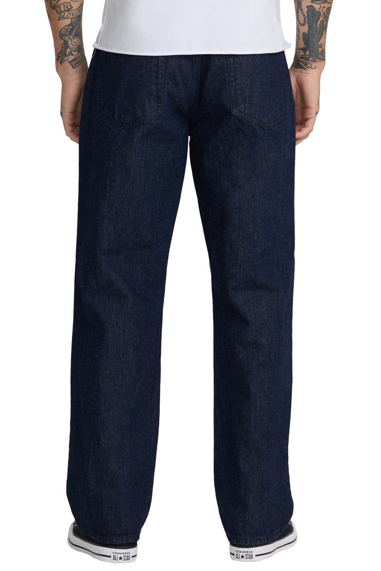 True Fit Straight Leg Jeans, Alternate, color, BLUE RINSE