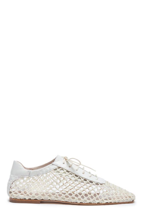 Andrea Gomez Antonia Mesh Flat In Off White