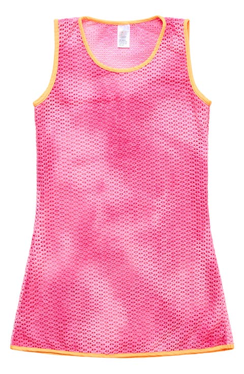 Kids' Tie Dye Knit Lace Cover-Up Dress (Big Kid)