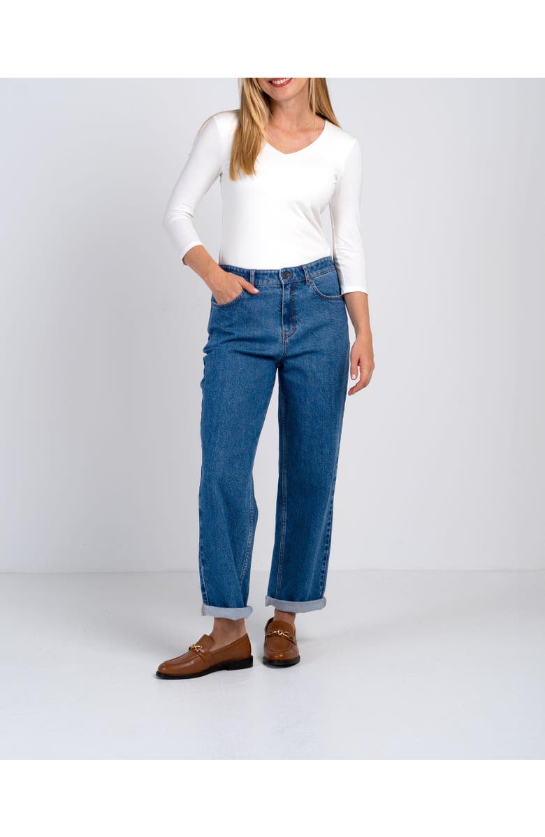 Kettlewell Darla Boyfriend Jeans, Alternate, color, Mid Blue