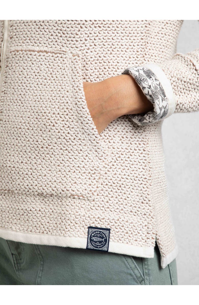 Weird Fish Sontee Full Zip Macaroni, Alternate, color, Ecru