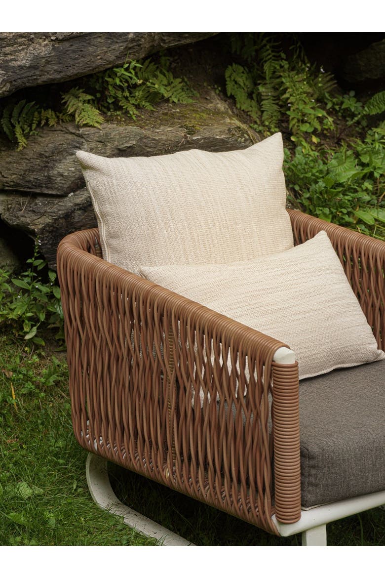 Seaside Smooth Indoor Outdoor Pillow, Alternate, color, Beige