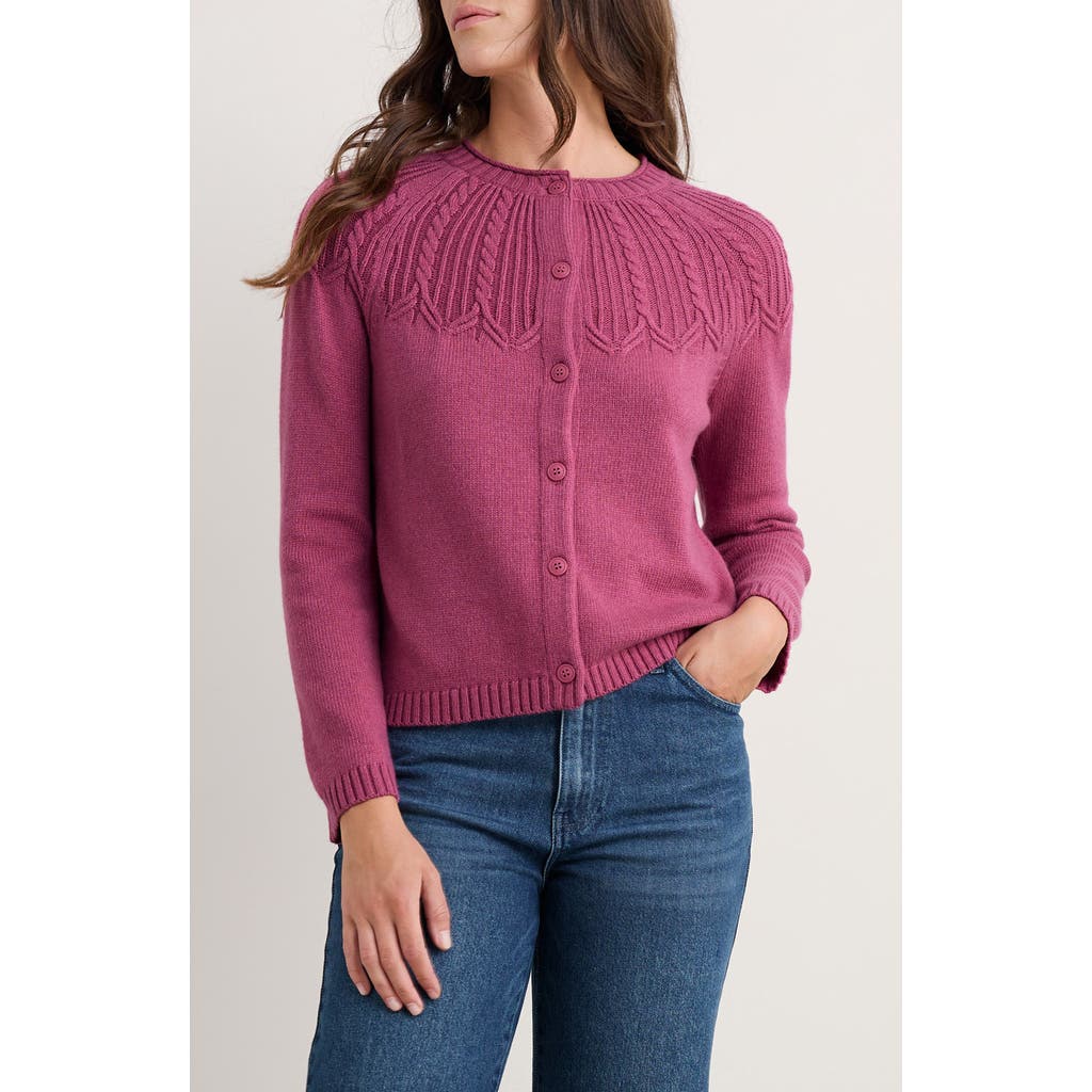 Seasalt Cornwall Sand Song Cardigan In Pink