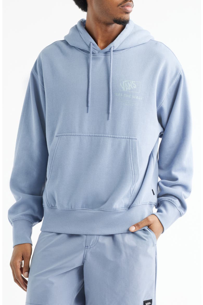 Stacked Hi Pullover Hoodie, Main, color, GLACIAL SLATE