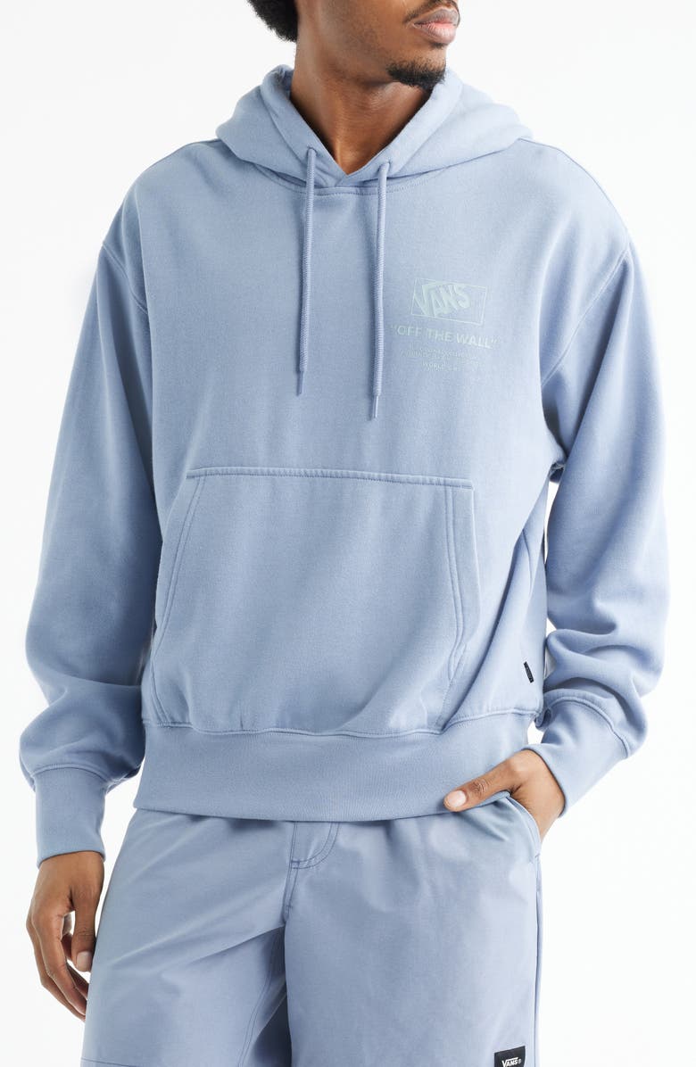 Vans Stacked Hi Pullover Hoodie, Main, color, Glacial Slate