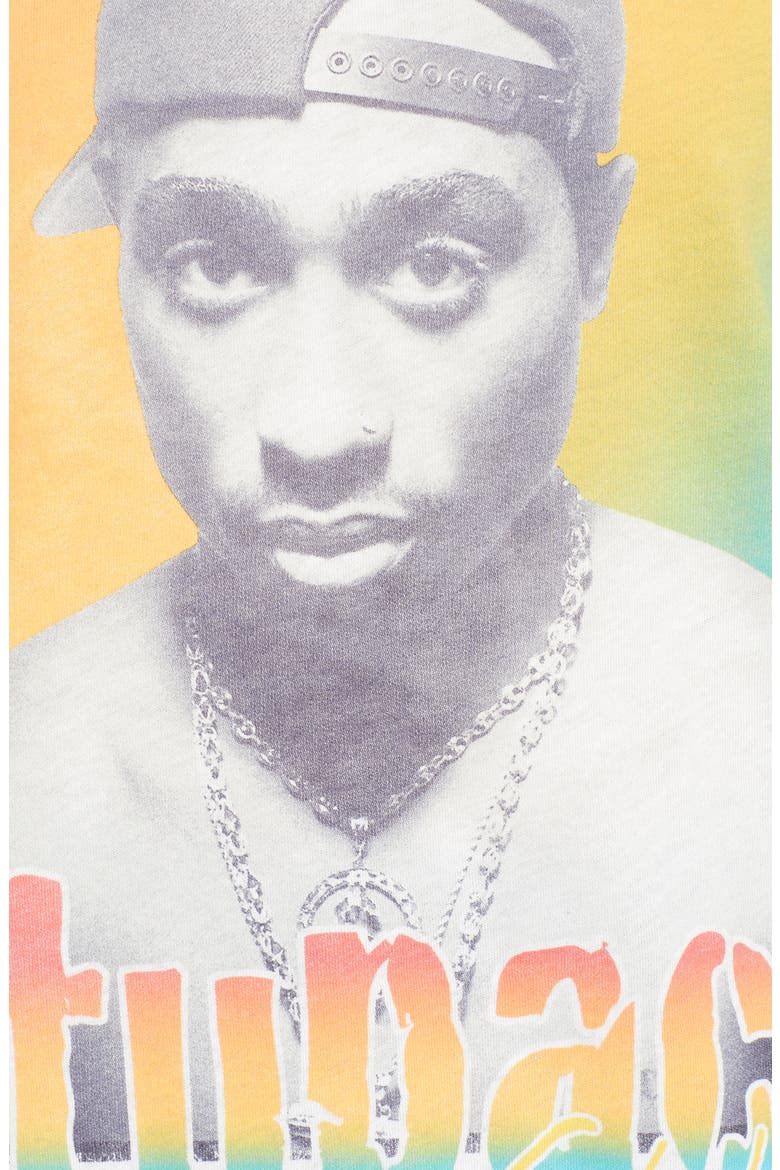 by Daydreamer Tupac Graphic Tee, Alternate, color, WHITE