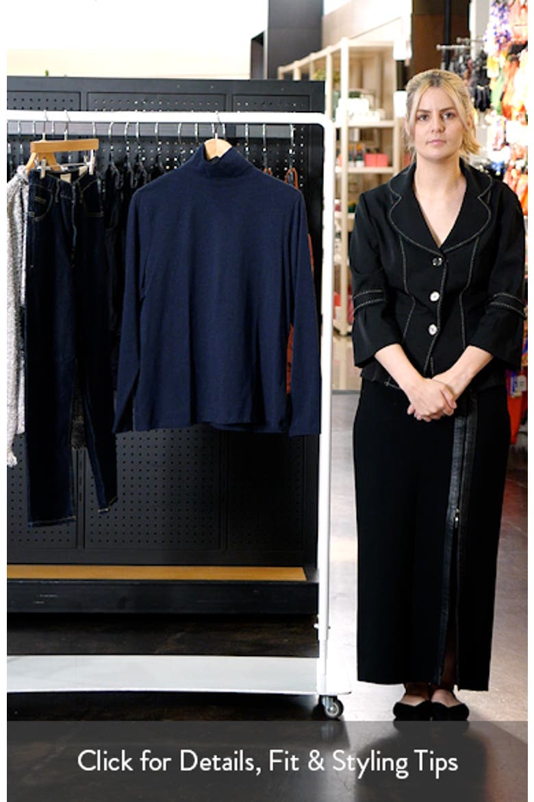 Landing Turtleneck Stretch Organic Cotton Top video