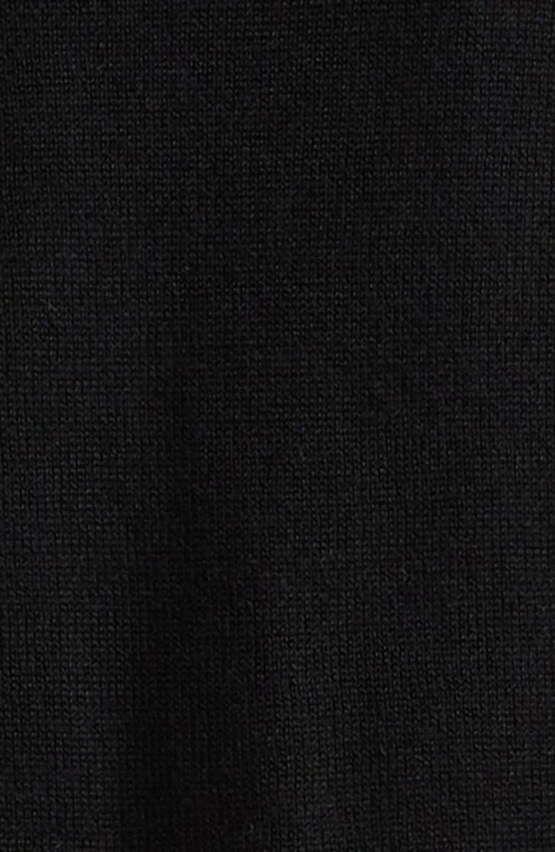 Johnstons of Elgin Superfine Merino Wool V-Neck Cardigan, Alternate, color, Black