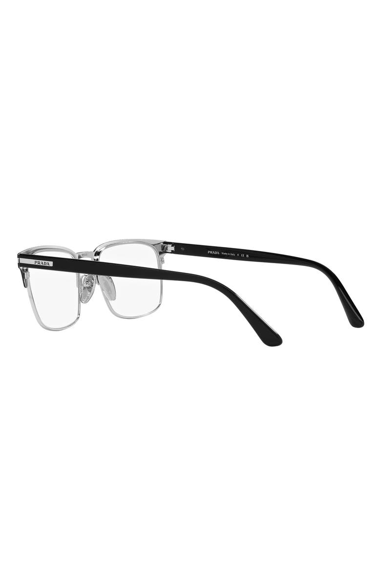 Prada 55mm Square Optical Glasses, Alternate, color, 