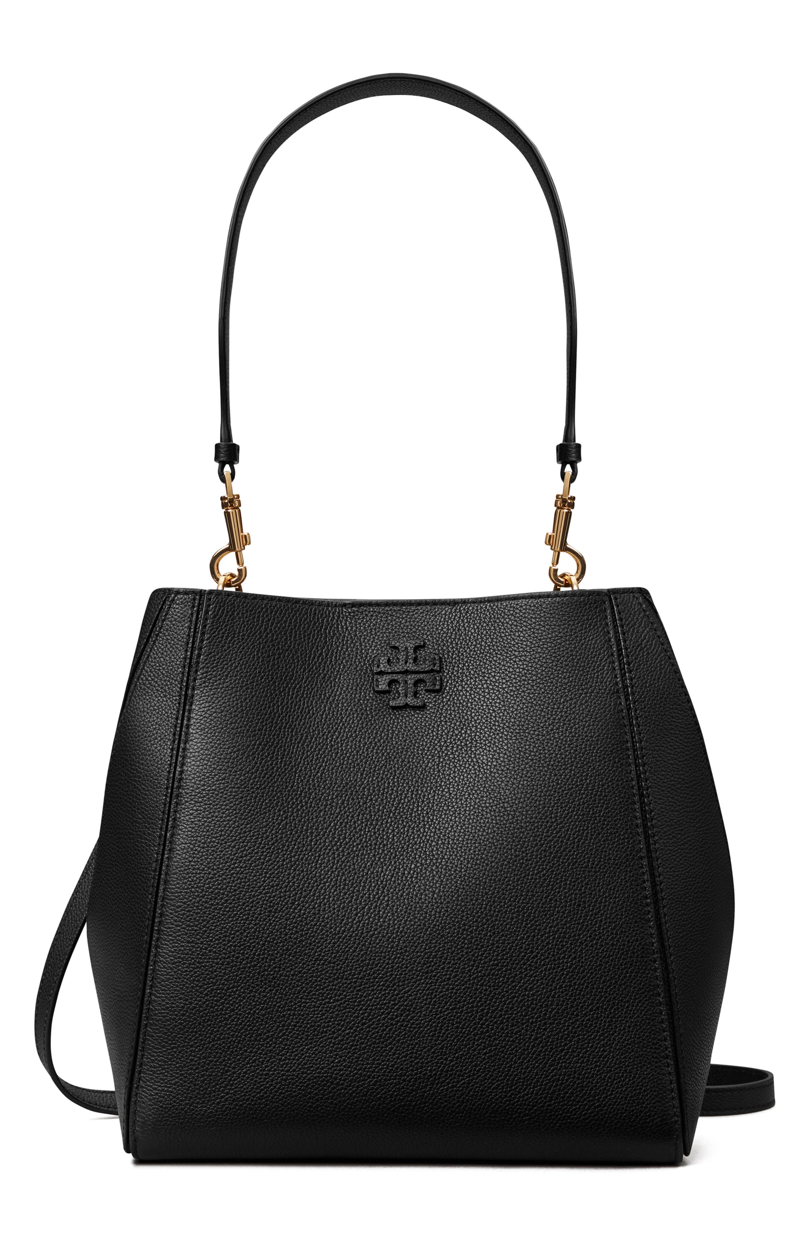 Tory Burch McGraw Leather Bucket Bag, Alternate, color, 