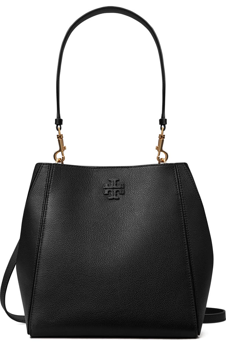 Tory Burch McGraw Leather Bucket Bag, Alternate, color,