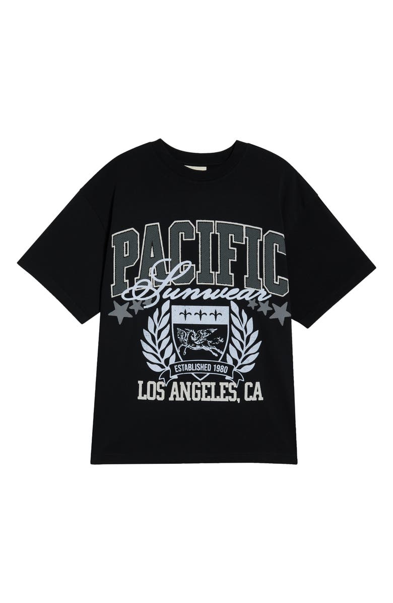 PacSun Crest Cotton Graphic T-Shirt, Main, color, Black