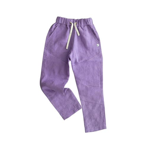 Jackalo Kids’ Organic-Dyed Linen Pants in Lilac  product