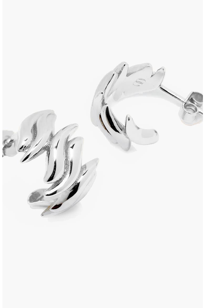 Lifter Mini Earrings in Silver, Alternate, color, Silver