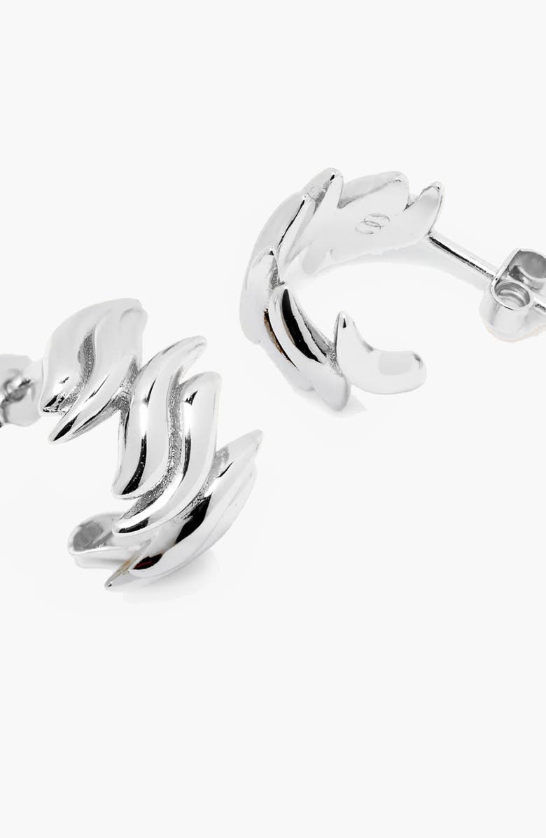 YOJ Lifter Mini Earrings in Silver, Alternate, color, Silver
