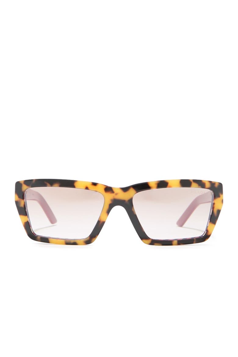Millennial 57mm Rectangle Sunglasses, Alternate, color, BLUE