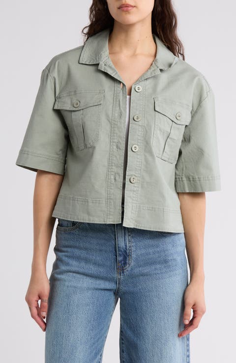 Short Sleeve Utility Jacket