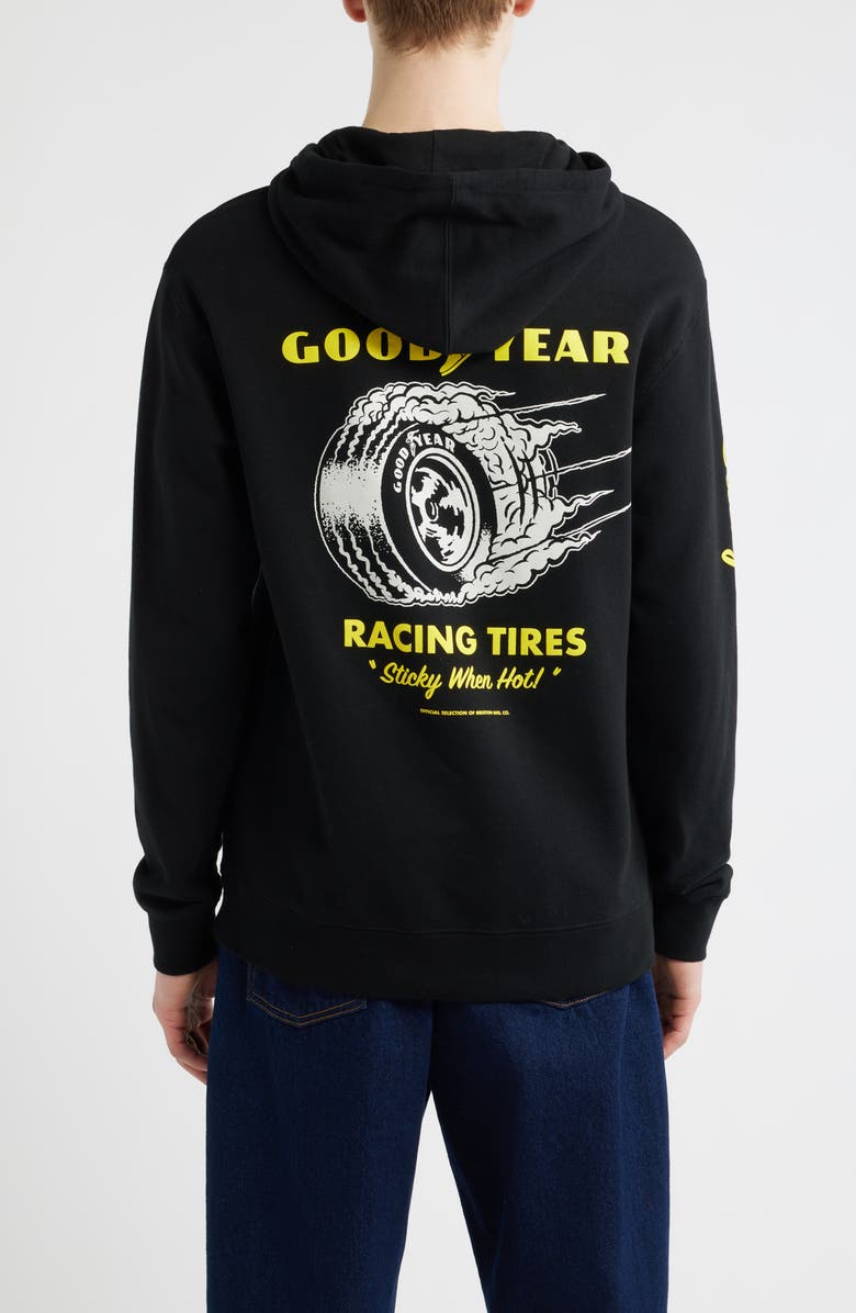 Brixton x Goodyear Cheater Slick Graphic Hoodie, Alternate, color, 