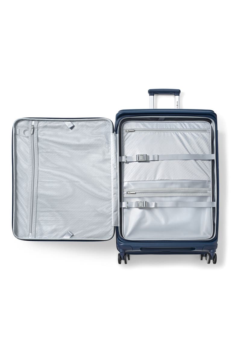 Paralux Expandable 28" Large Checked Spinner Luggage, Alternate, color, Midnight Navy