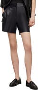 AllSaints Nara Faux Leather Shorts