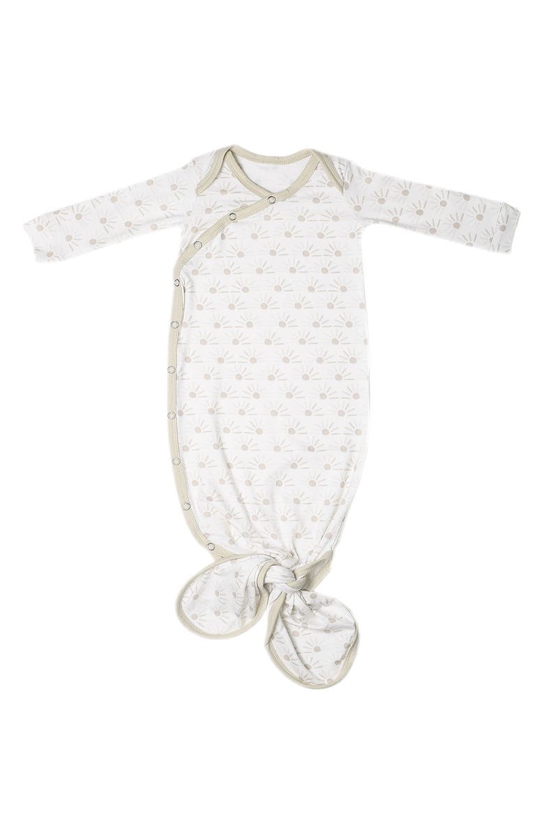 Copper Pearl Newborn Knotted Gown, Main, color, Shine