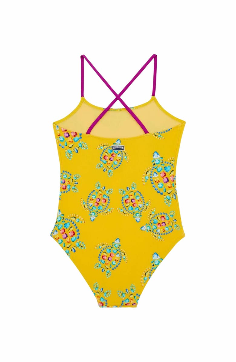 Vilebrequin Kids' Vendôme Turtles One-Piece Swimsuit, Alternate, color, 