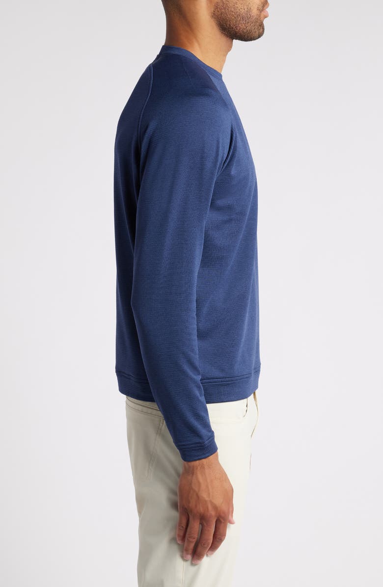 Peter Millar Beaumont Performance Crewneck Top, Alternate, color, Navy