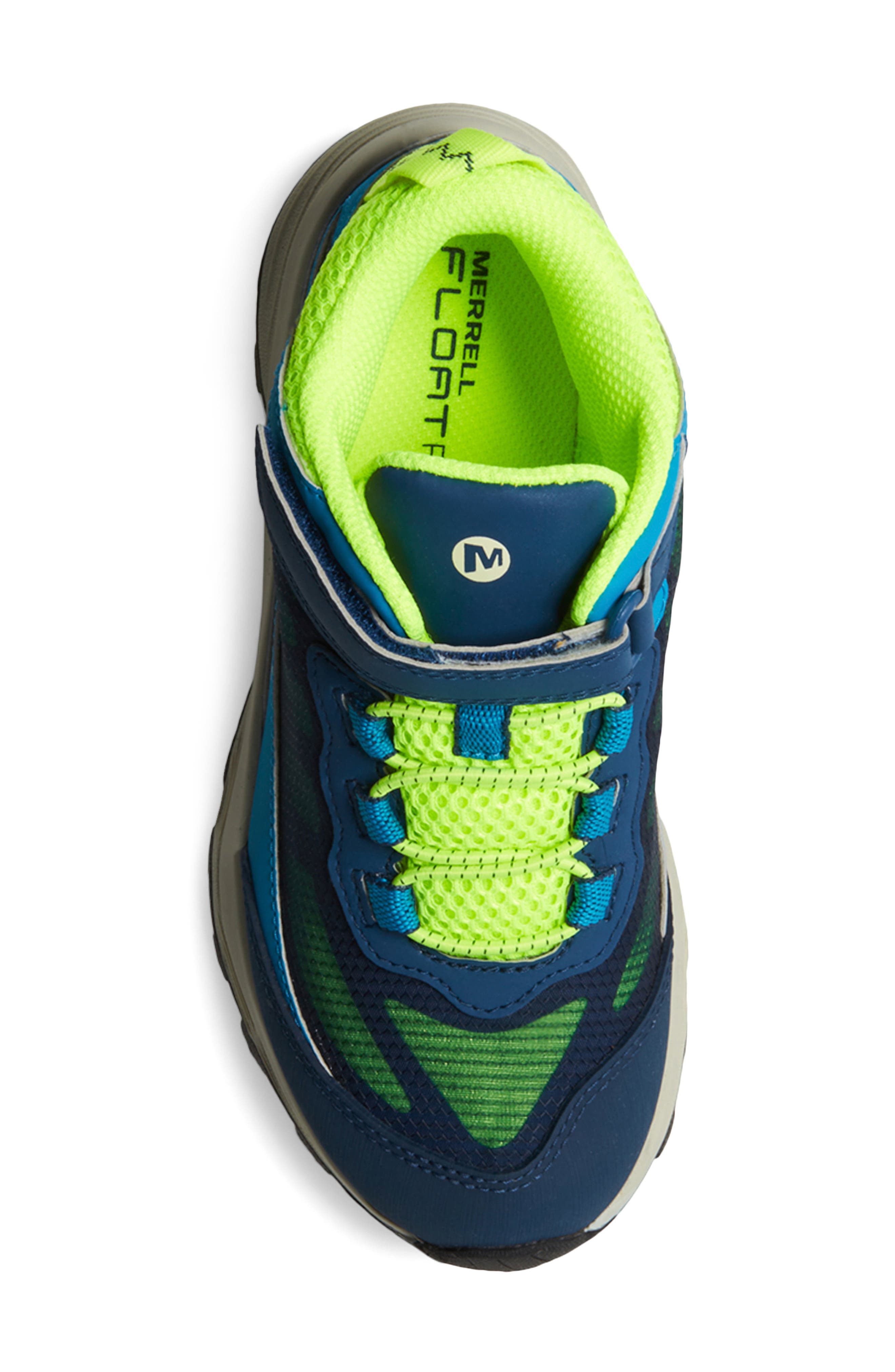 Merrell Kids' Moab Speed Waterproof Mid Top Dual Closure Sneaker, Alternate, color, 