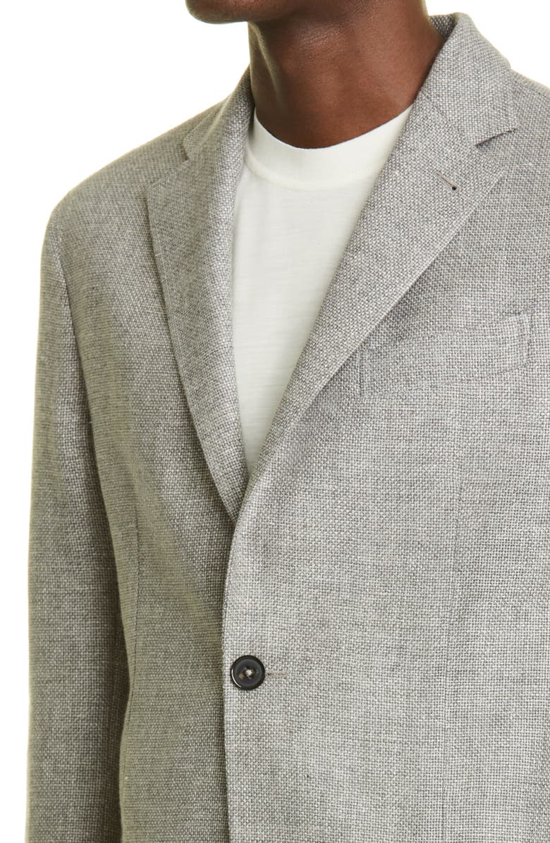 ZEGNA Wool & Linen Sport Coat, Alternate, color, 