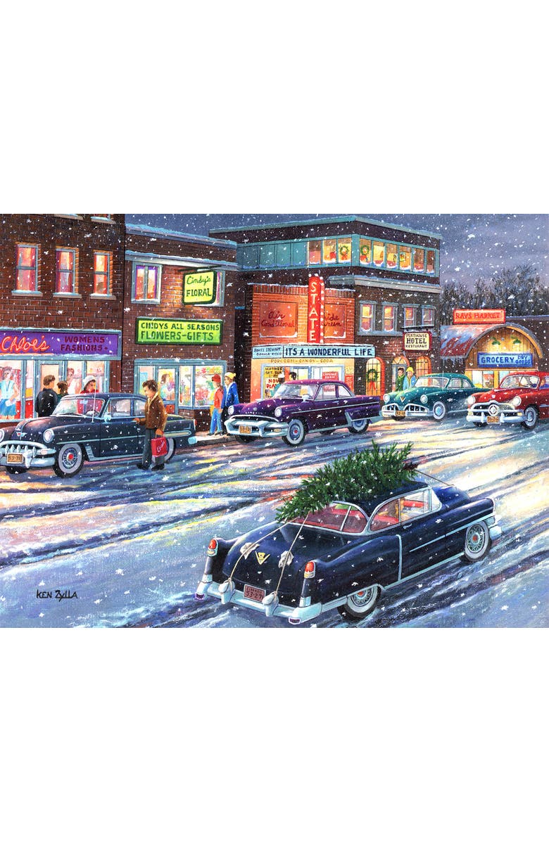 Sunsout Twilight on Main 500 piece Jigsaw Puzzle for Adults, Alternate, color, Multicolor