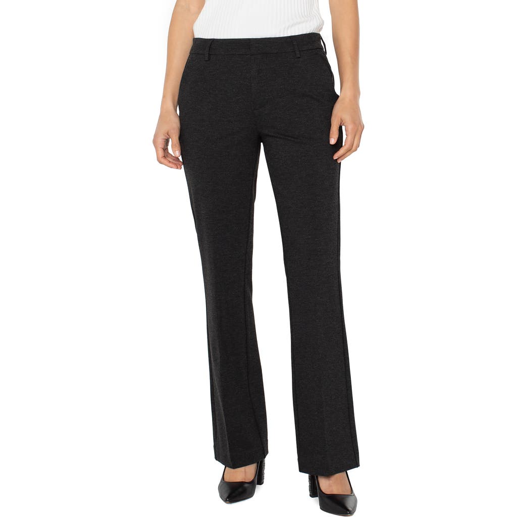 Liverpool Los Angeles Kelsey Flare Ponte Pants In Black