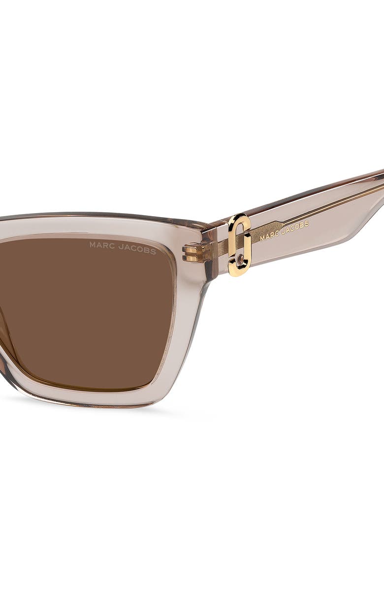 Marc Jacobs 54mm Cat Eye Sunglasses, Alternate, color, Beige/ Brown